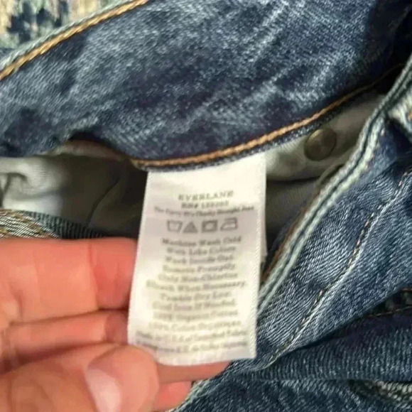 Everlane curvy 90s cheeky Street Jean organic cotton 32 regular - Picture 4 of 5
